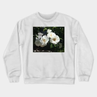 Bee And White Roses Crewneck Sweatshirt